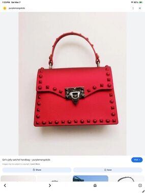 Gorgeous Red vegan leather bag